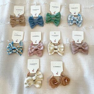 Cute bow hair ties set of 10!